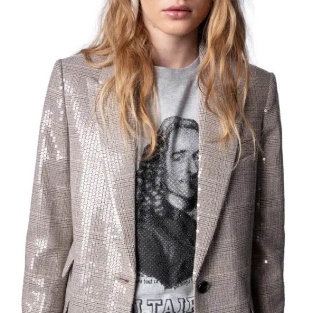 Zaldig & Voltaire Venus Car sequin Jacket in size 34